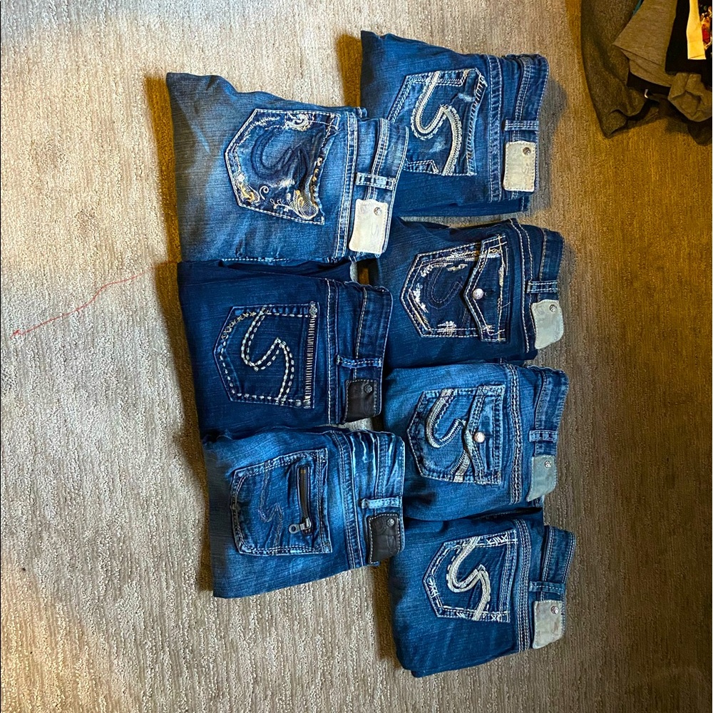 Lot of Women’s Silver Jeans